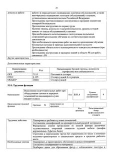Регистрационный номер профессионального стандарта