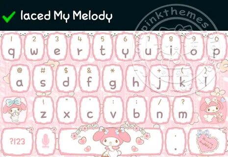 Laced My Melody Smart Keyboard.