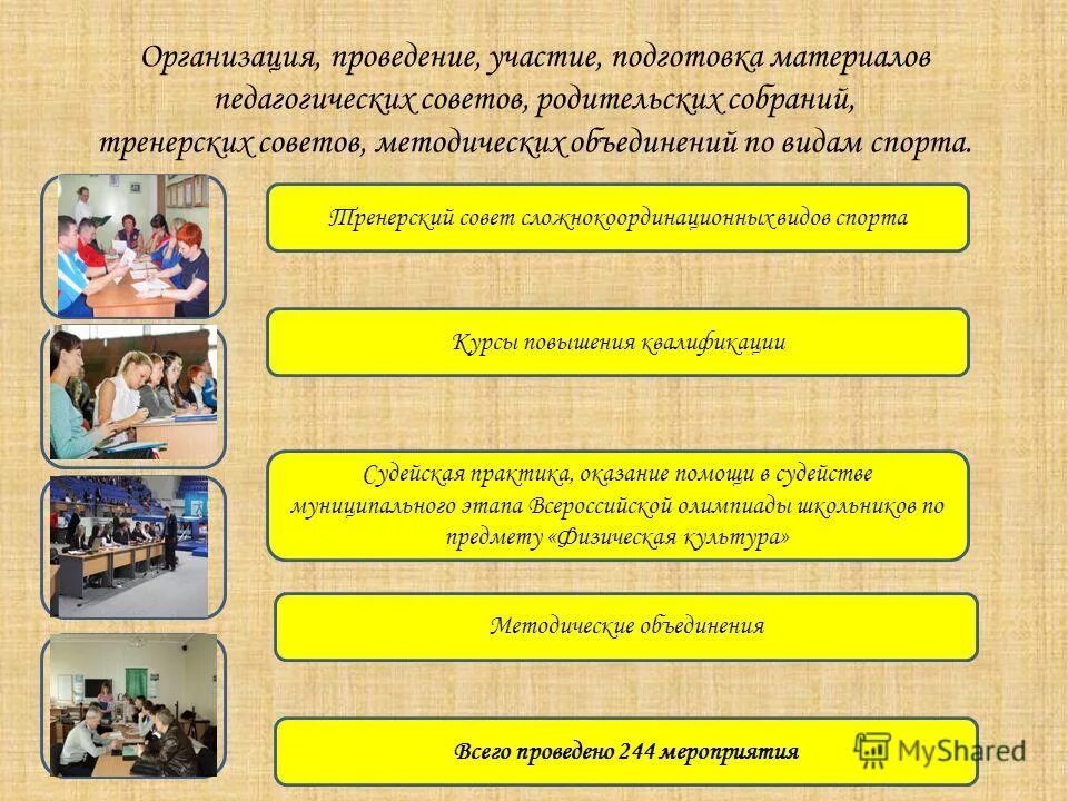 участие в подготовке и проведении