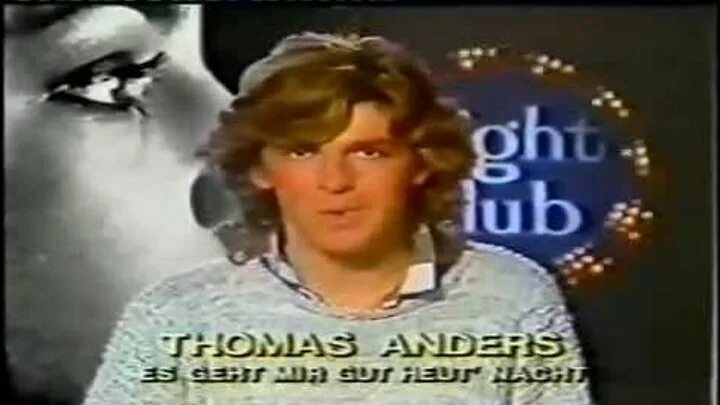 Es geht mir gut heut Nacht (Thomas Anders) фото. Es geht mir