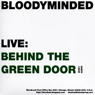 "Live: Behind the Green Door" (CD Audio, approx. 