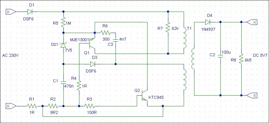 Схема зарядного устройства для телефона китай NOKIA AC-3 TRAVEL CHARGER SCH Service Manual download, schematics, eeprom, repai