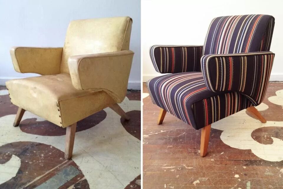 Реставрация сиденья стула. Переделка старого кресла. Обивка старого кресла. Перетянутые старые кресла. Обтянуть старое кресло.