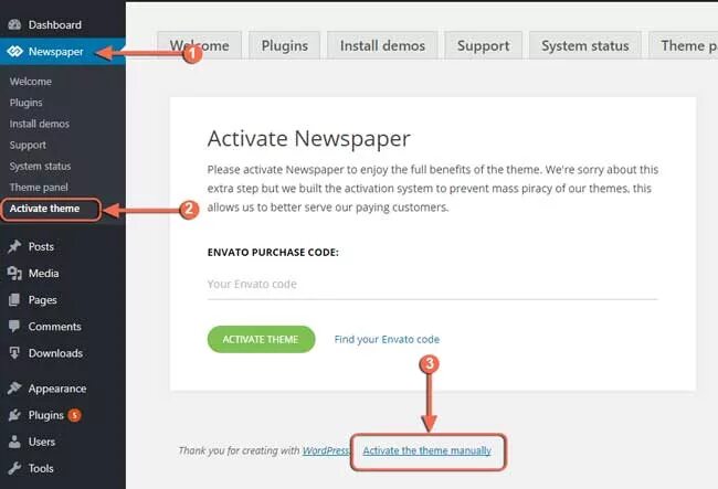 Activate system. Envato/code. WORDPRESS newspaper. WOOCOMMERCE Flatsome Theme activation Key. Not activate System.