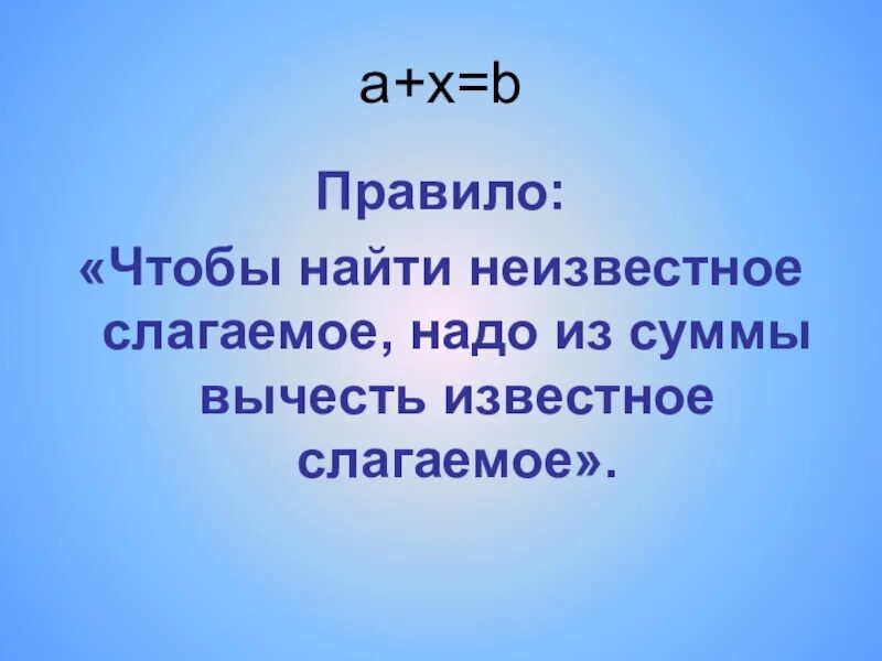 Чтобы найти 1 слагаемое нужно. Как найти неизвестное слагаемое правило. чтобы найти неизвестное слагаемое надо. неизвестное слагаемое правило. правило чтобы найти неизвестное слагаемое.