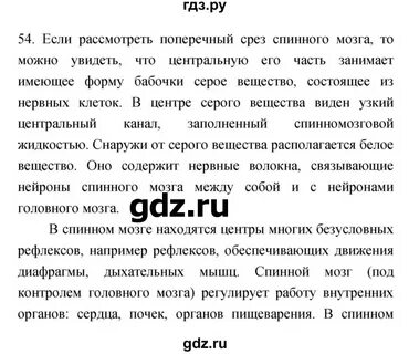 Биология 8 класс сонин ответы на вопросы
