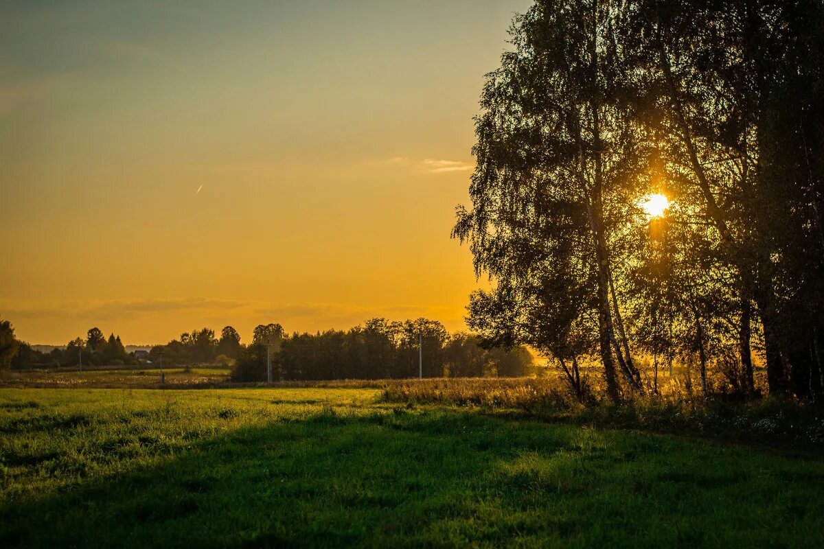 Рассвет в деревне. Красивый закат в деревне. Закат солнца в деревне. Красивые закаты в поселке. Вечерний пейзаж.