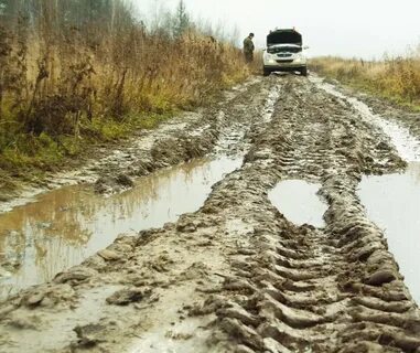Очень разбитая дорога