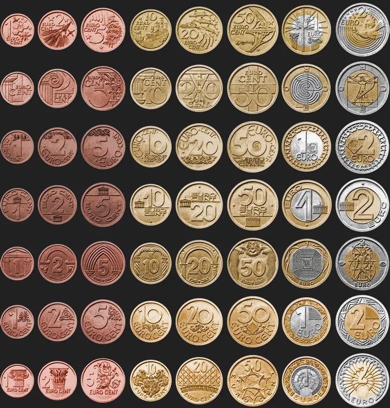 типы монеток. лист для монет. монета за 15 лет службы. монета золотая. разные монеты.