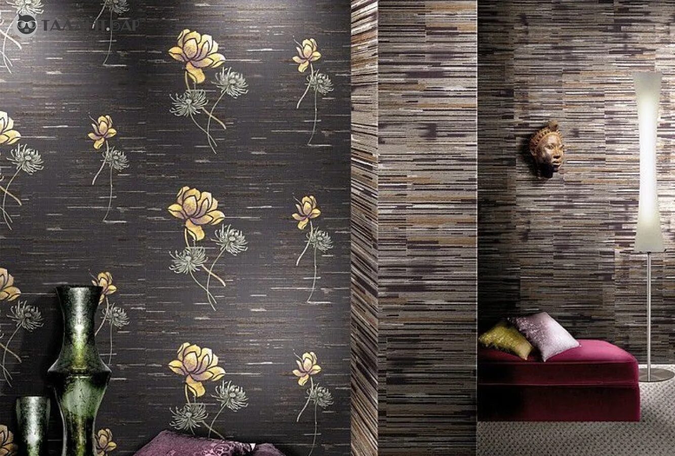 Комбинированные обои для гостиной. Современные обои в гостиную. Абой угол. Поклейка обоев. Клеим обои в зале.