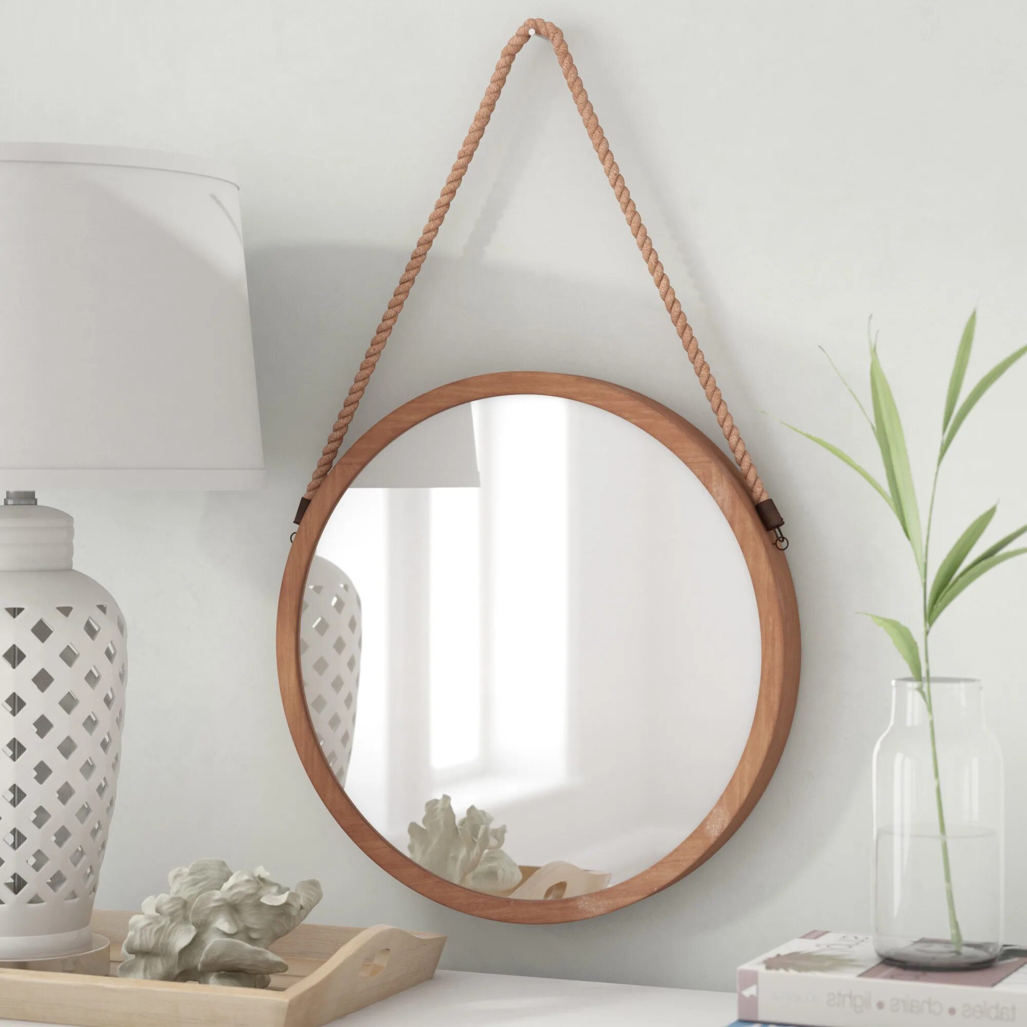 Подвесное зеркало для ванной. Зеркало в деревянной раме икеа. Круглое зеркало в ванную. Зеркало круглое подвесное. Деревянное зеркало в ванную.
