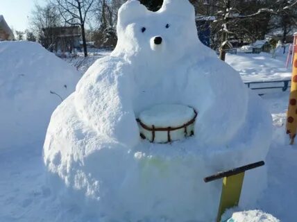 Из снега фигуры своими руками для детского
