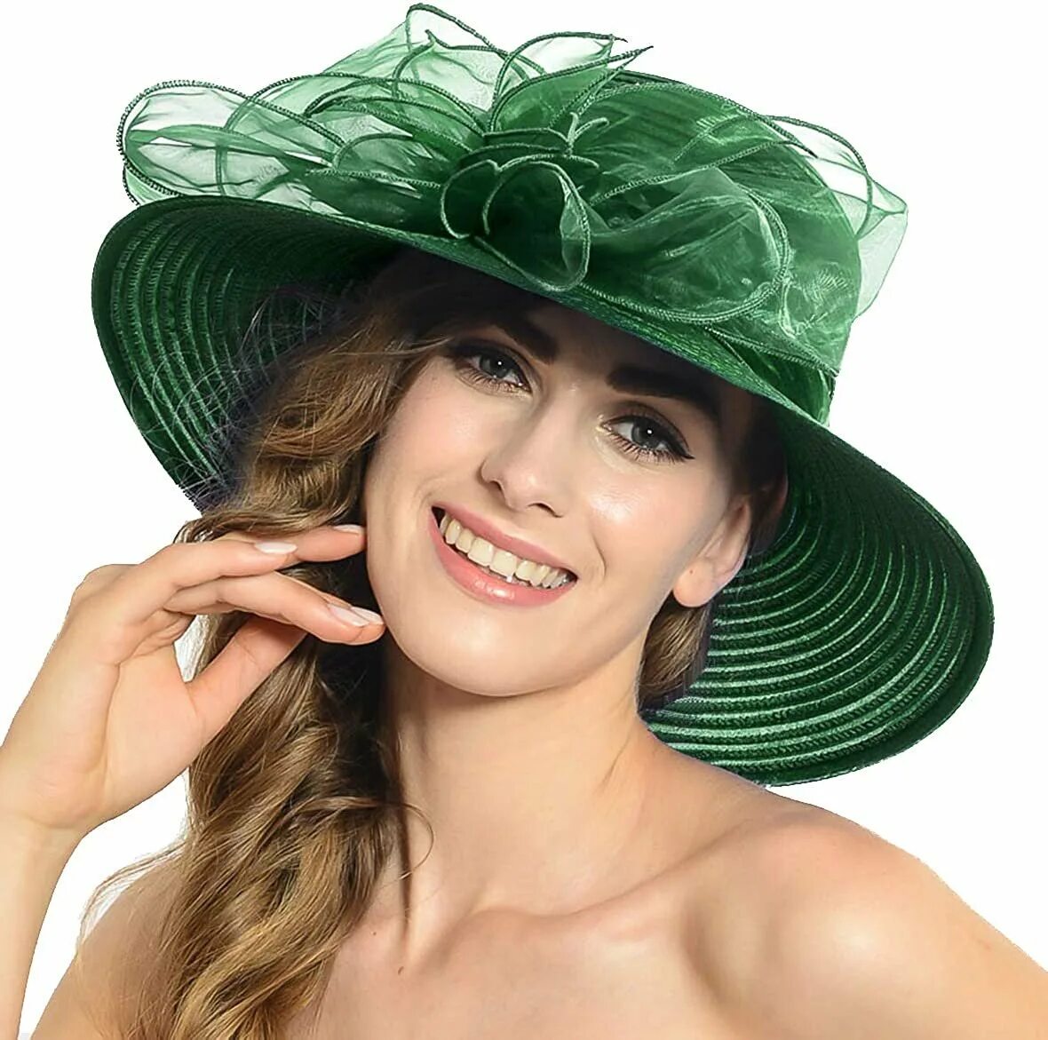 Летние головные уборы для женщин после 50. Шляпка женская зеленая. Девушка в зеленой шляпе. Зеленая женская шляпа. Летние шляпки для женщин после 50 лет.