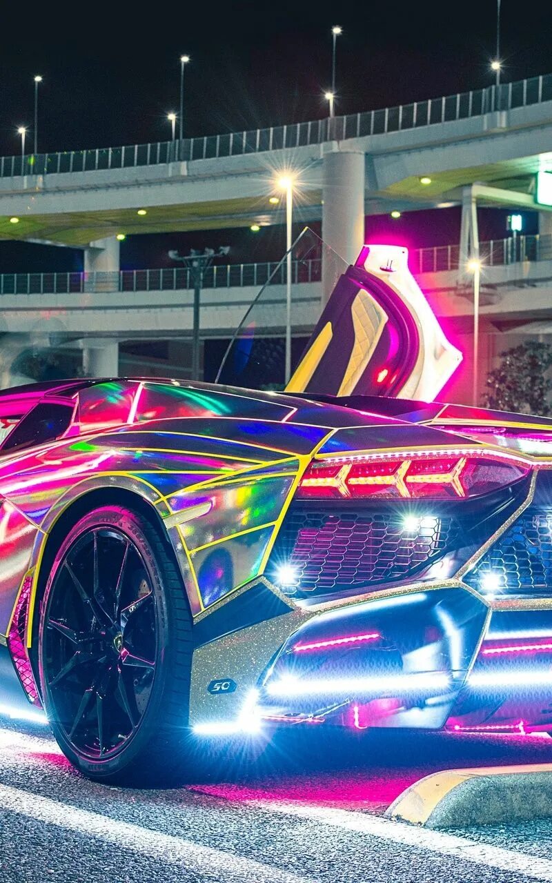 Ламборджини неон Дубаи. Lamborghini Aventador неон нитро. Разноцветные машины. Тачки в неоновом стиле. Крутые неоновая