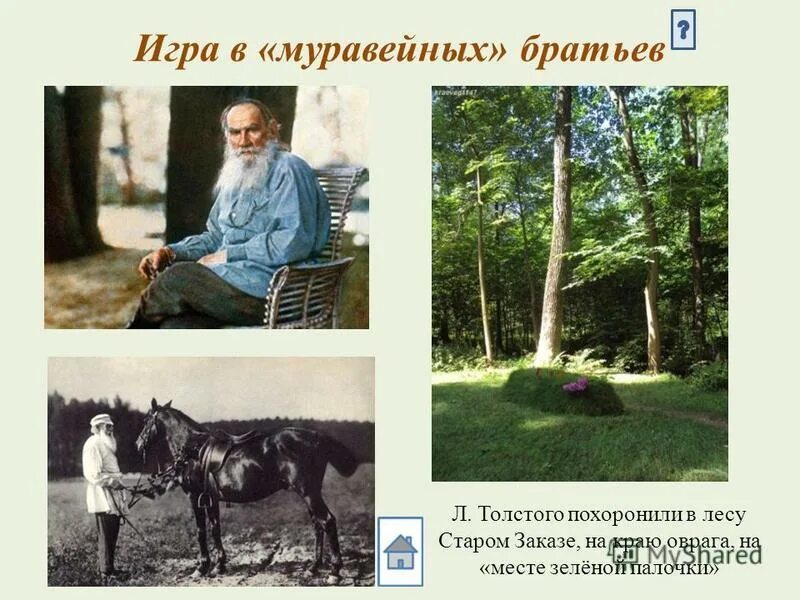 Письмо великому писателю 3 класс. Зеленая палочка льва николаевича толстого. Лев толстой с братьями открыли муравейное. Требования к месту для временного укрытия. Толстой муравейные братья.
