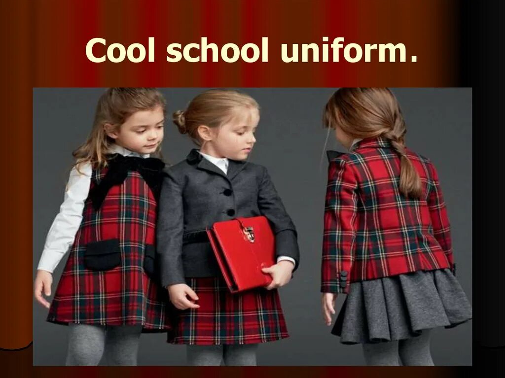 Doesn t wear a uniform. Школьная форма. Школьная форма в английском стиле для девочек. Школьная форма на английском языке. Классная Школьная форма проект по английскому.