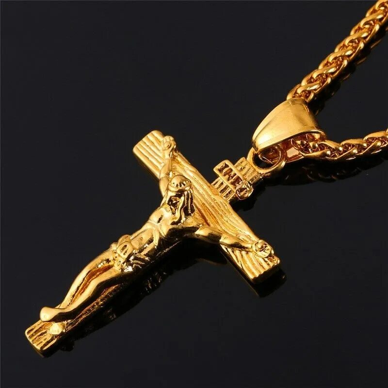 Золотой крест INRI. Крестик INRI. Крестик Иисус Христос INRI. Крест нательный золотой мужской INRI.
