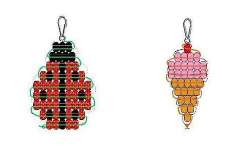 Сережки из бисера фигурки