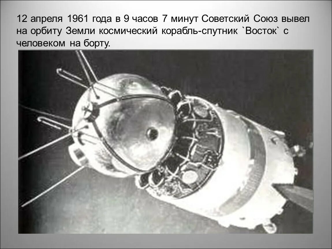 Космический корабль Восток Юрия Гагарина. Космический корабль Гагарина Восток 1. Восток 1 Гагарин 1961.