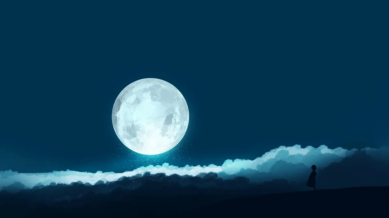 Ночь Луна. Обои ночь Луна. Обои на рабочий стол Луна.