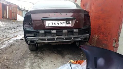 Усилитель бампера на приору