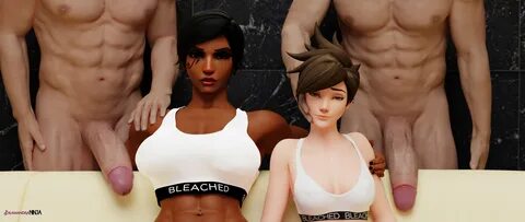 pharah and tracer (overwatch and 1 more) drawn by salamandraninja Bleachboo...