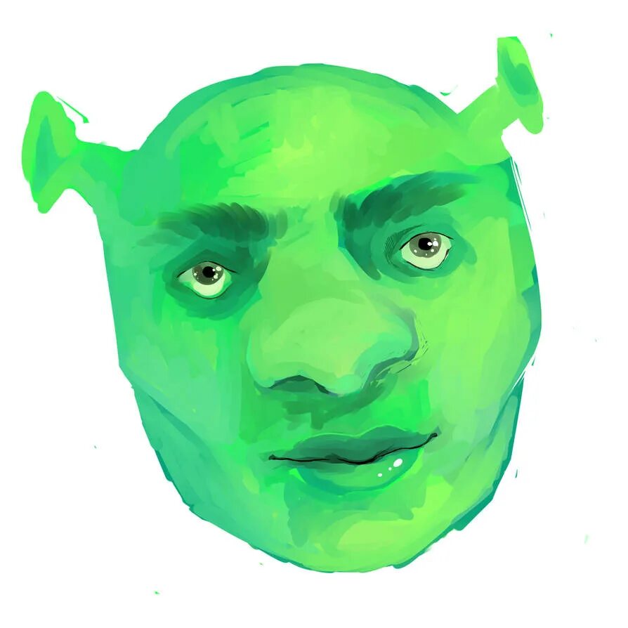 Легкий шрек. Shrek ПАПИЧ. Шрек лицо. Шрек портрет. Лицо Шрека рисунок.