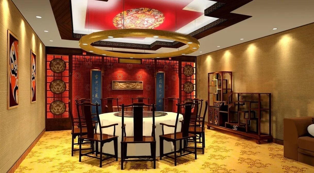 Китайский интерьер. Потолок в китайском стиле. Интерьер ресторана в китайском стиле. Кафе в японском стиле.