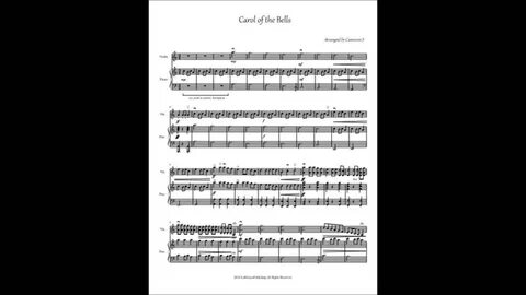 Carol of the bells скрипка