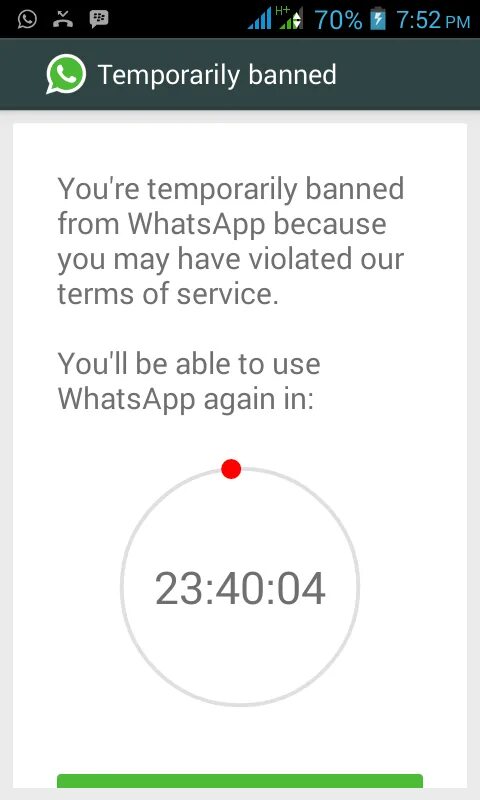 Бан в ватсапе. Бан в вотсапе. Как выглядит бан в ватсап. Бан в ватсапе на час. Временный бан в ватсапе в группе.