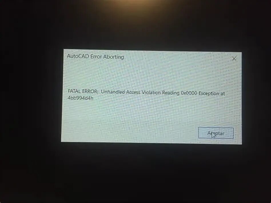 0x1a security violation