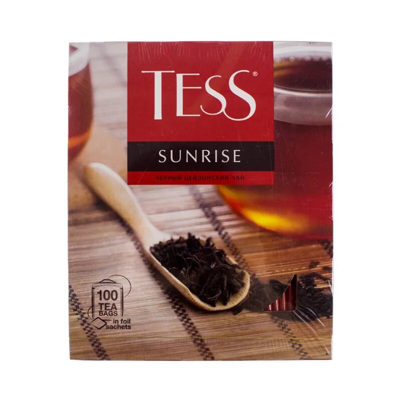 Тесс санрис чай черный 100. Тесс черный 100 пакетиков. Чай тесс sunrise черный 100 пак. Чай тесс санрайз черный 100 пак. Tess чай 100 пакетиков black.