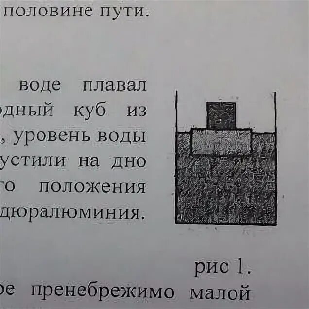 Вертикальный цилиндрический сосуд. Плавающий на воде деревянный брусок. Брусок плавает. Цилиндрический сосуд деревянный.