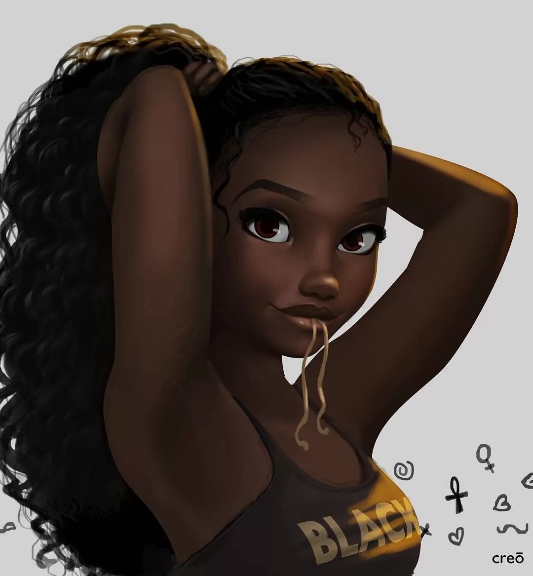 Темнокожая девочка арт. Афроамериканки арт. Темнокожие девушки. Арты темнокожих девушек. Комиксы чернокожие