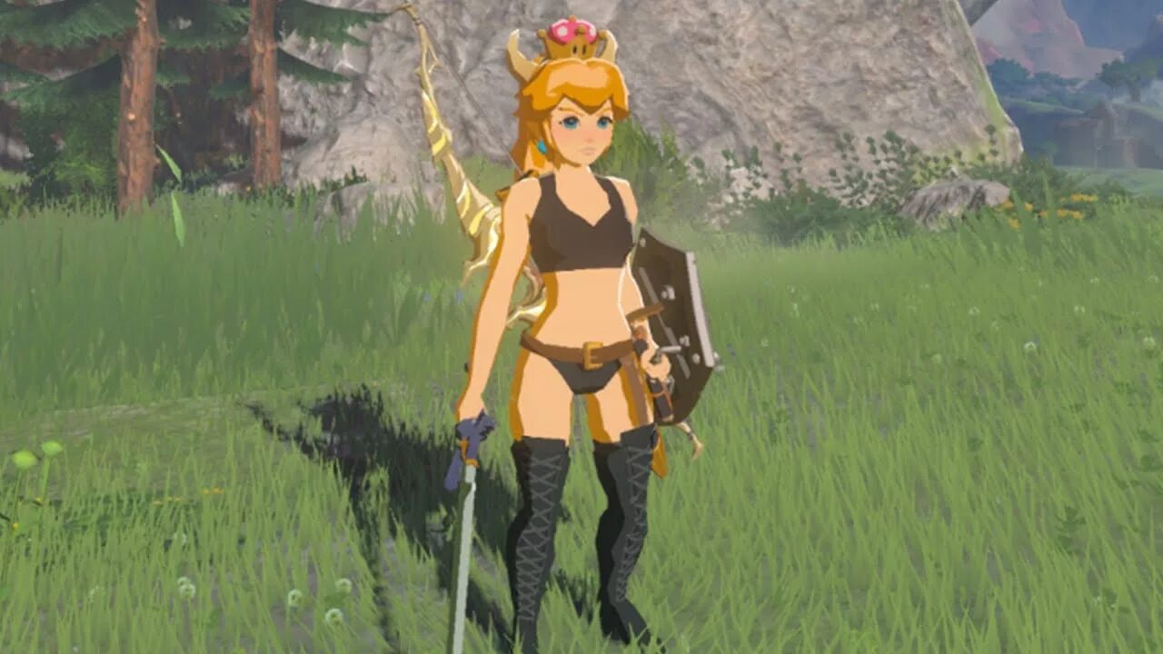 Zelda botw mods. Зельда варвар. BOTW Нобиро. Зельда моды Геншин. Zelda BOTW.