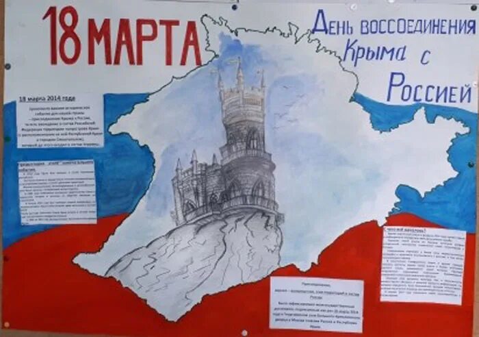 Рисунок ко дню воссоединения крыма. Присоединение Крыма плакат. Плакаты за воссоединение с Россией. Воссоединение Крыма с Россией карта. Работы с детьми к Дню воссоединения Крыма с Россией.