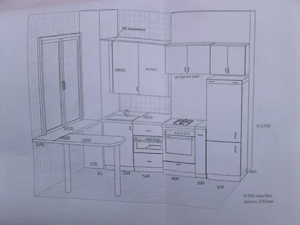 Проект кухни с котлом