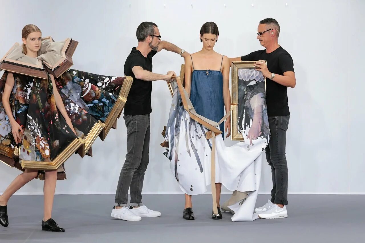 Современное искусство в моде. Дизайнеры viktor &amp; rolf. дизайнер одежды. художник модельер. молодые дизайнеры одежды.