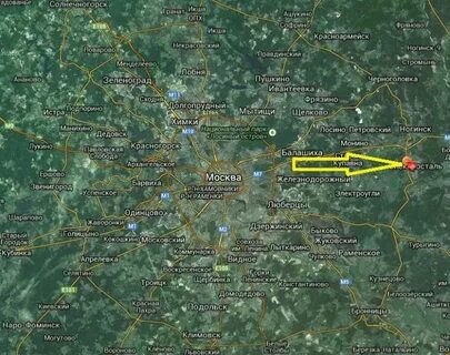 Спутниковая карта московской
