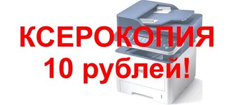 Ксерокопия 1 лист