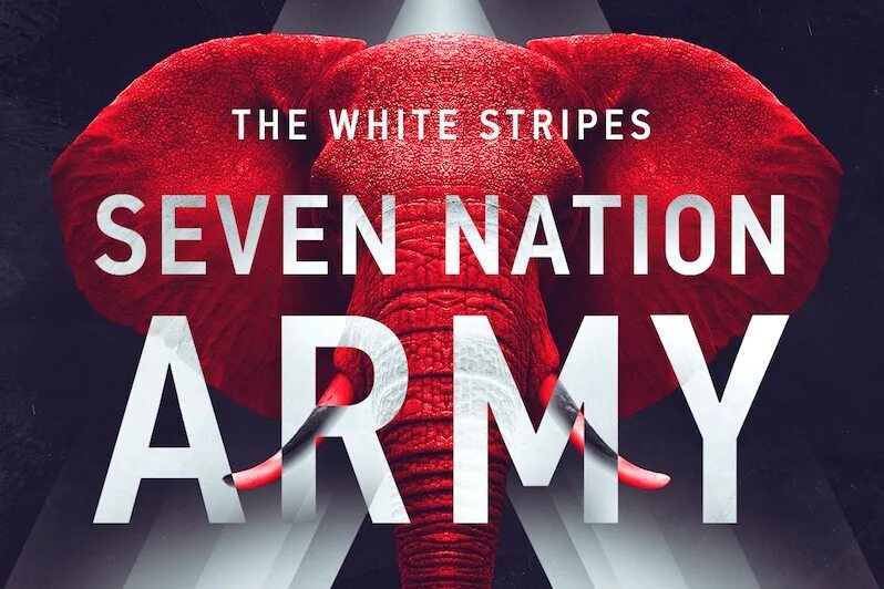 Песня white stripes seven nation army. Джек Уайт Севен нейшн АРМИ. The White Stripes Seven Nation Army. Вайт Страйпс Seven Nation. Армия 7 наций.