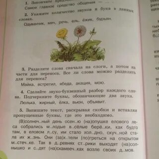 Разноцветные осинки составить предложение