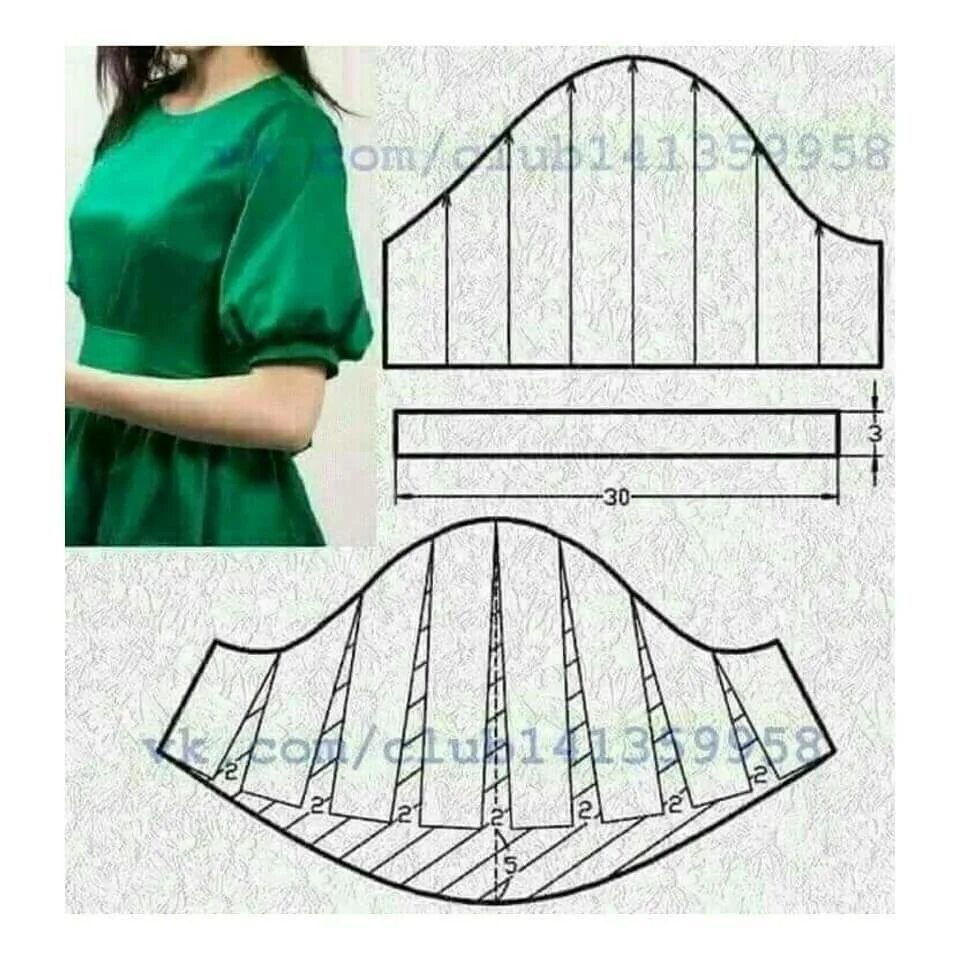 Выкройка платья с фонариками. Моделирование рукава. Рукав фонарик моделирование. Крой рукава фонарик. Modelirovaniye rukava.