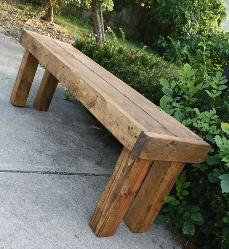 Driftwood Bench with custom stained glass leaves with copper ties by ADK Rustic 