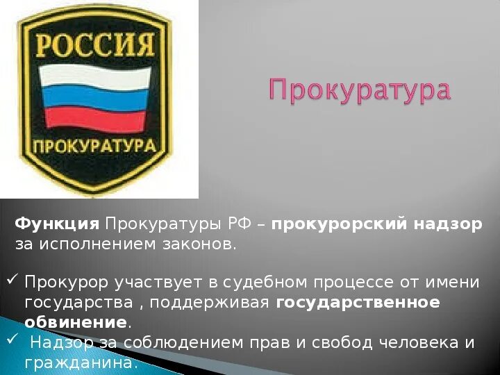 Правоохранительная деятельность органов прокуратуры. Правоохранительная деятельность органов прокуратуры