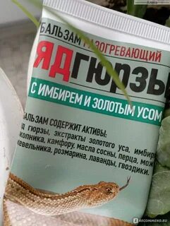 Яд гюрзы с имбирем и золотым усом