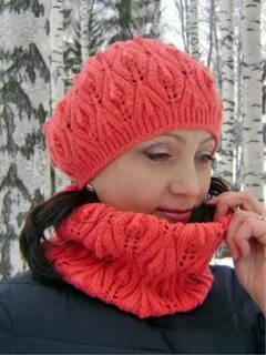 Вязка спицами берет