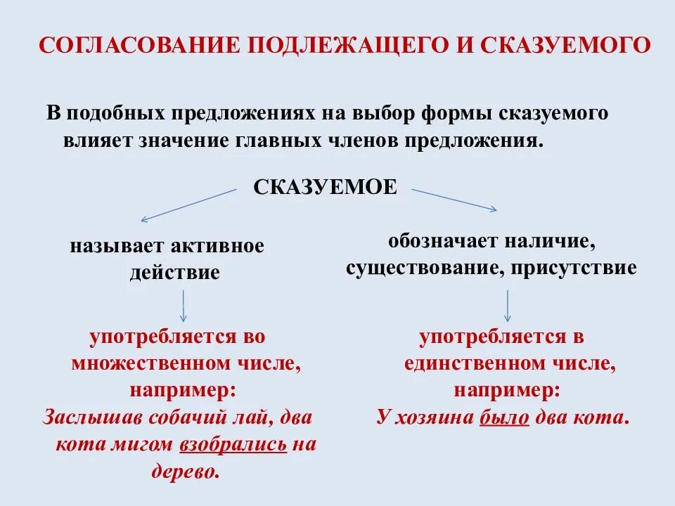 Группа подлежащего и сказуемого