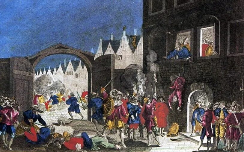 Участники варфоломеевской ночи во франции. 1572 варфоломеевская ночь во франции. 24 августа 1572 варфоломеевская ночь резня гугенотов во франции. кровавая свадьба варфоломеевская ночь.