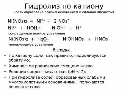Нитрат меди 2 катионы и анионы